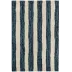 Silas Stripe Navy Hand Micro Hooked Wool Rug 10' x 14'