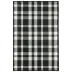 Houston Plaid Black Machine Washable Rug 2x3