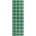 Jolly Plaid Green Machine Washable Rug 2x3