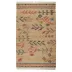 Folk Floral Kilim Natural Handwoven Jute Rug 6x9