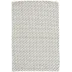 Two-Tone Rope Platinum/White Handwoven Indooor/Outdoor Rug 8' x 10'