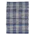 Denim Plaid Woven Cotton Rug 10' x 14'