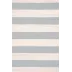 Catamaran Stripe Light Blue/Ivory Handwoven Indooor/Outdoor Rug 8' x 10'