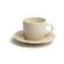David Mellor White Stoneware Espresso Cup/Saucer 10cl