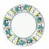 Orvieto Green Rooster Salad Plate (White Center) 8 in Rd