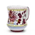 Orvieto Red Rooster Concave Mug 4.25 in high; 12 oz