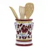 Orvieto Red Rooster Utensil Holder 5.5 in Rd x 7.5 high