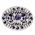 Orvieto Blue Rooster Serving Oval Platter 17 x 13