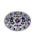 Orvieto Blue Rooster Oval Plate 12 x 9