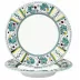 Orvieto Green Rooster Rim Pasta Soup Plate (White Center) 10 in Rd
