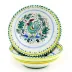 Orvieto Green Rooster Rd Traditional Pasta Soup Cereal Bowl 8 in Rd x 3 high