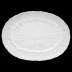Dressed in White/Swan Oval Platter 12" Rd