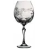 Springtime Clear Burgundy Glass
