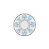 Jaipur Aqua Dessert Plate Aqua 8.25 in Rd
