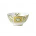 Derby Panel Green Rice Bowl Footed (4.5 in/11.65 cm)