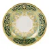 Heritage Forest Green & Turquoise Tea Saucer (Special Order)