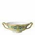 Heritage Forest Green & Turquoise Cream Soup Cup (Special Order)
