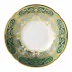 Heritage Forest Green & Turquoise Coffee Saucer (Special Order)