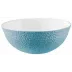Mineral Irise Sky Blue Salad Bowl Calabash Shaped Rd 9.1"