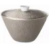 Mineral Irise Warm Grey Soup Tureen Rd 11"