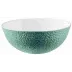 Mineral Irise Turquoise Blue Salad Bowl Calabash Shaped Rd 9.1"