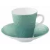 Mineral Irise Turquoise Blue Coffee Cup Rd 2.6"