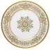 Marignan Gold/White Dessert Plate Rd 8.7"
