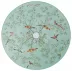 Paradis Turquoise Dessert Coupe Plate Flat N°1 Diam 8.7 in