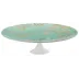 Paradis Turquoise Petit Four Stand Large Diam 10.6 in