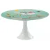 Paradis Turquoise Petit Four Stand Medium N°2 Diam 8.7 in