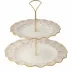 Royal Peony Pink Cake Stand 2 Tier