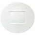 Hommage Sable/Matte Oval Buffet Plate Rectangular Center 12.6 x 11.811 in.
