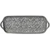 Tolede Platinum White Long Cake Serving Plate 40 in. x 15 in.