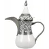 Tolede Platinum White Arabic Coffee Pot 8.3 x 8.3 x 9.4 in.