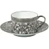 Tolede Platinum White Tea Cup Extra Round 3.4 in.