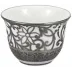 Tolede Platinum White Zarf Gold Sake Cup Round 2.3 in.