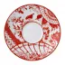 Victoria's Garden Red Tea Saucer (15 cm/6 in)