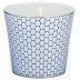 Tresor Blue Candle Pot motive No3 Round 3.34645 in. in a gift box