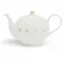Golden Pearls Lid Of Teapot 1.30 L White