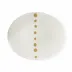 Golden Pearls Oval Platter 39 Cm