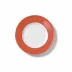 Solid Color Dessert Plate 19 Cm Rim Brick