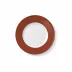 Solid Color Dessert Plate 19 Cm Rim Paprika