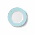 Solid Color Dessert Plate 19 Cm Rim Ice Blue