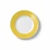 Solid Color Dessert Plate 21 Cm Rim Yellow