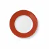 Solid Color Dessert Plate 21 Cm Rim Paprika