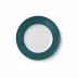 Solid Color Dessert Plate 21 Cm Rim Petrol