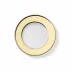 Solid Color Dessert Plate 21 Cm Rim Gold