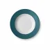 Solid Color Soup Plate 23 Cm Rim Petrol