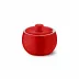 Solid Color Sugar Bowl With Lid 0.30 L Bright Red