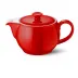 Solid Color Teapot 1.1 L Bright Red